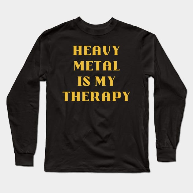 HEAVY METAL ia my therapy Long Sleeve T-Shirt by Klau